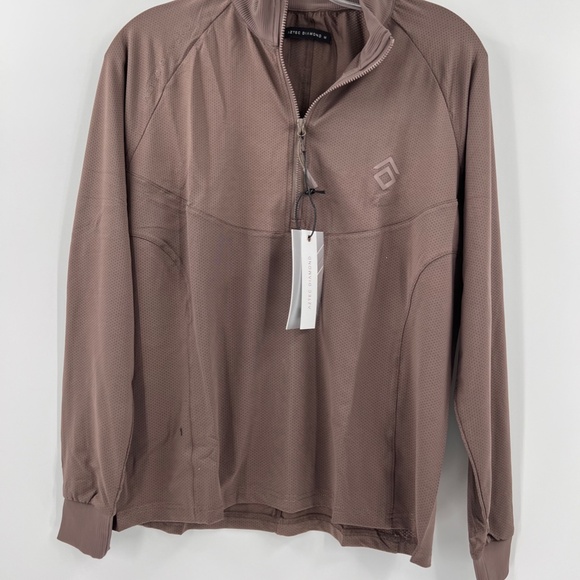 AZTEC DIAMOND LONG SLEEVE MESH SHIRT NEW BROWN MEDIUM - Picture 3 of 10